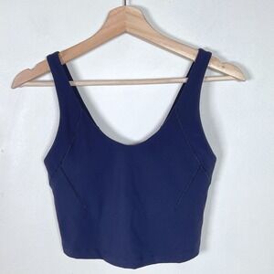 CALIA Womens Inspire Scoop Neck Tank Top Opulent‎ Blue Activewear Small